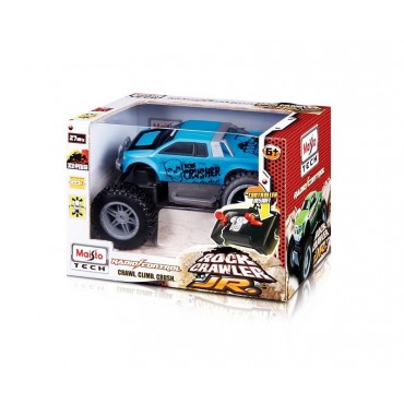 Maisto Remote Control Rock Crawler Junior Metallic - Blue